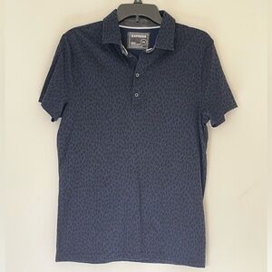 Men’s printed shirt sleeve polo shirt